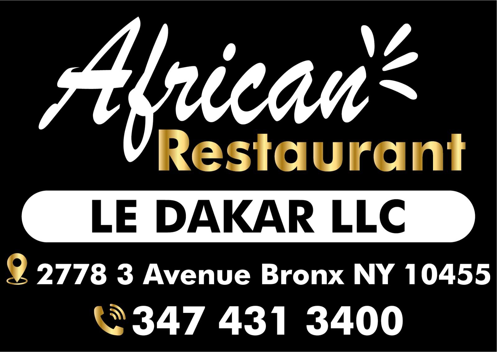 LE DAKAR African Restaurant — 2778 3 Avenue, Bronx NY 10455 — 347 431 3400